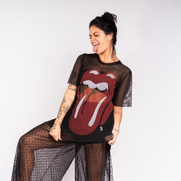 Blusa Tule Stones
