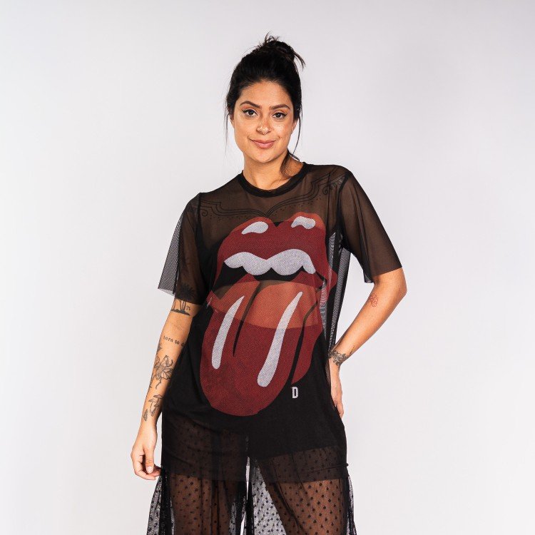 Blusa Tule Stones