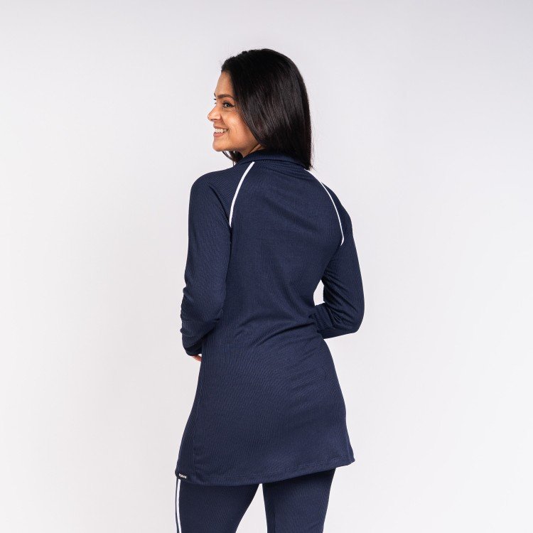Cardigan Blue Canelado Vivo Deliriyou