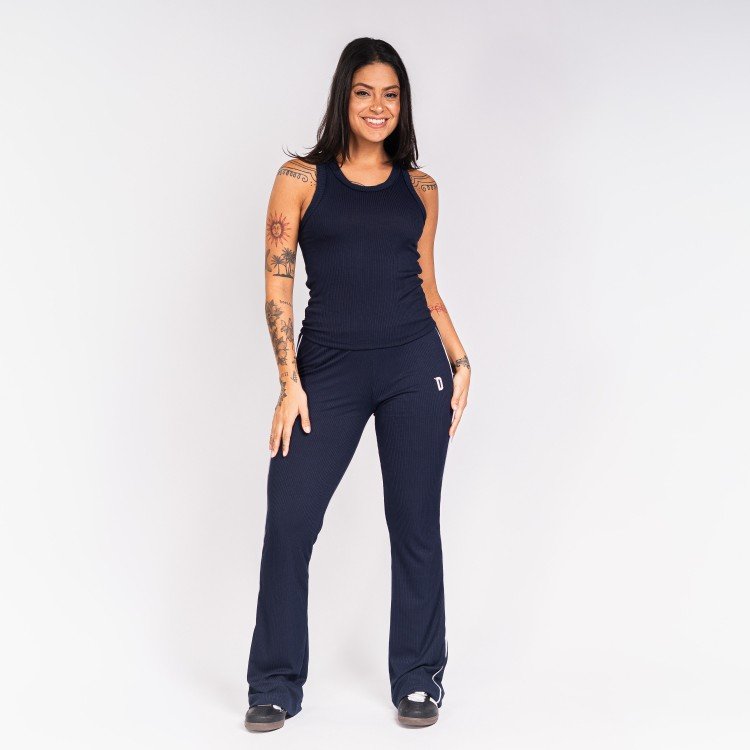 Calça Blue Bailarina Canelada Vivo Deliriyou