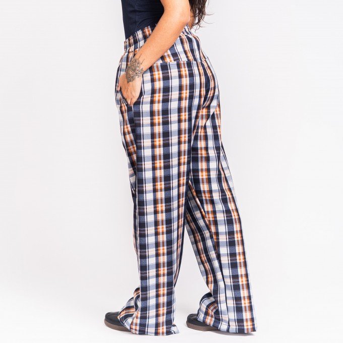 Calça Xadrez Blue Urban
