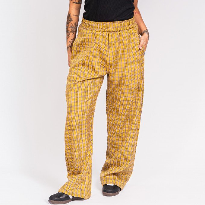 Calça Xadrez Mustard Grid