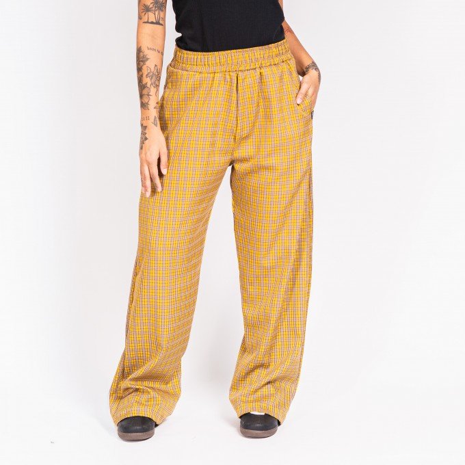 Calça Xadrez Mustard Grid