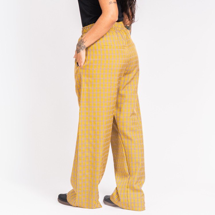 Calça Xadrez Mustard Grid