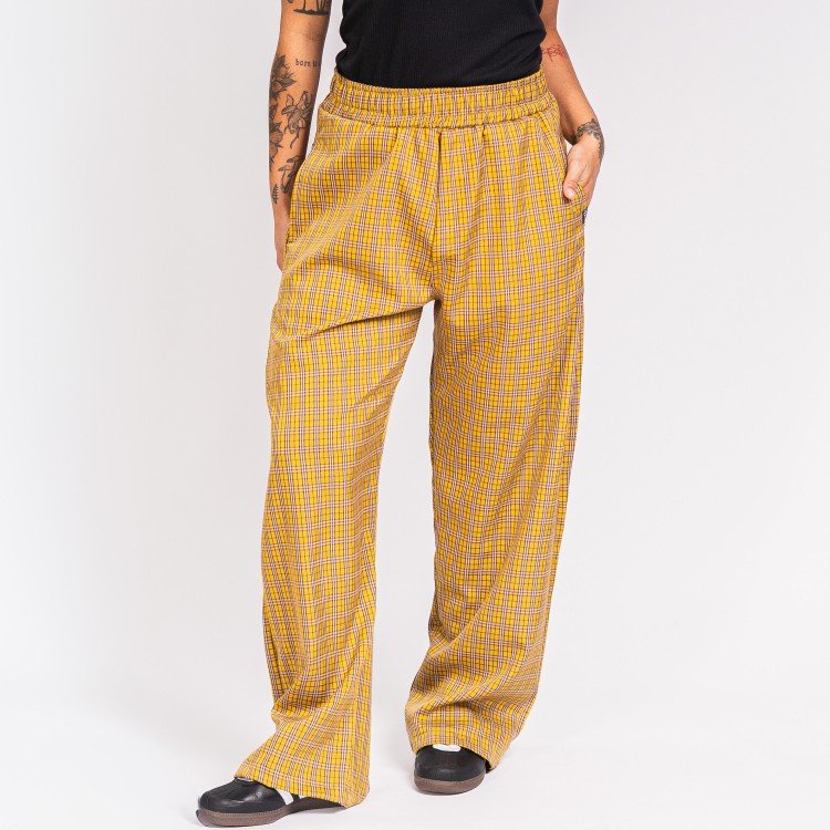 Calça Xadrez Mustard Grid