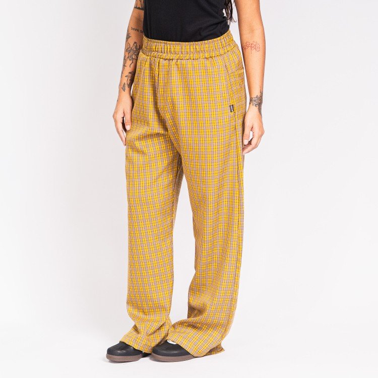 Calça Xadrez Mustard Grid