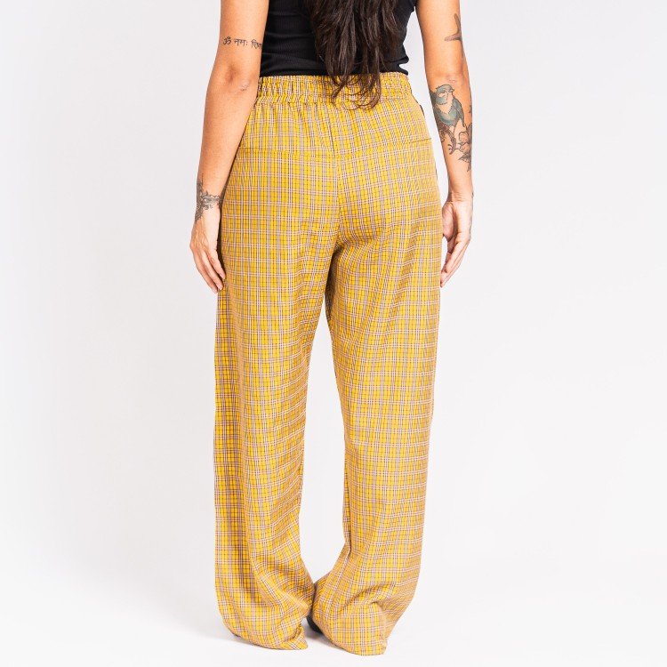 Calça Xadrez Mustard Grid