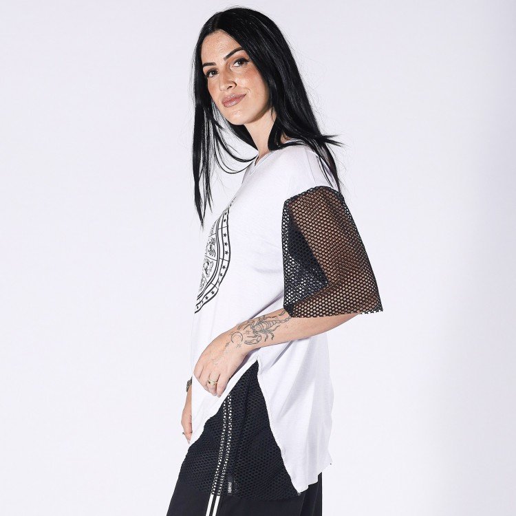 Blusa Signos Recorte Tela