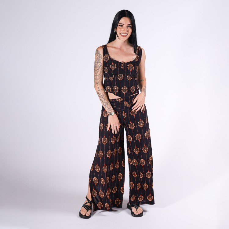 Blusa Cropped Safari Doll