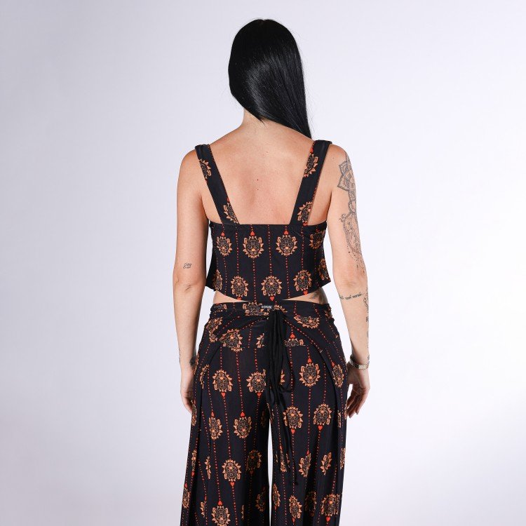 Blusa Cropped Safari Doll