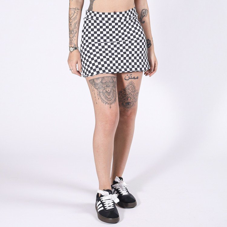 Short Saia Quadriculado