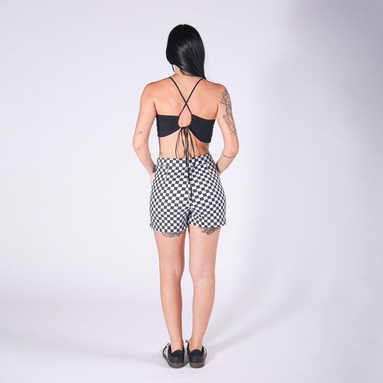 Short Saia Quadriculado