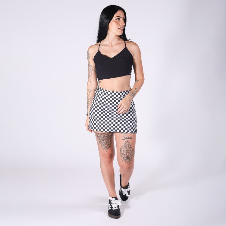 Short Saia Quadriculado
