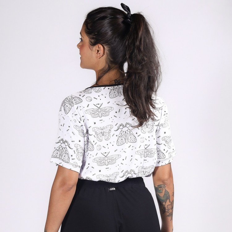 Blusa White Cute Insects