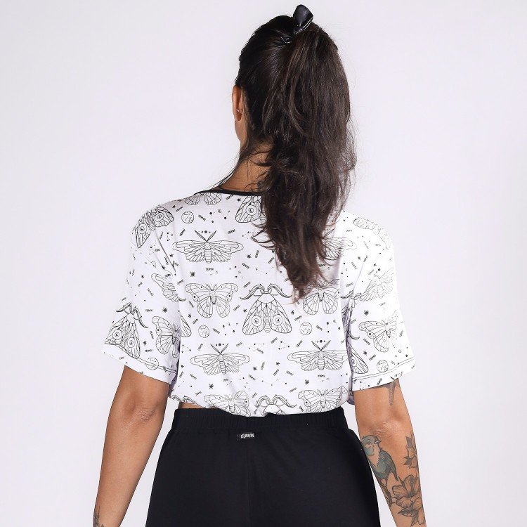 Blusa White Cute Insects