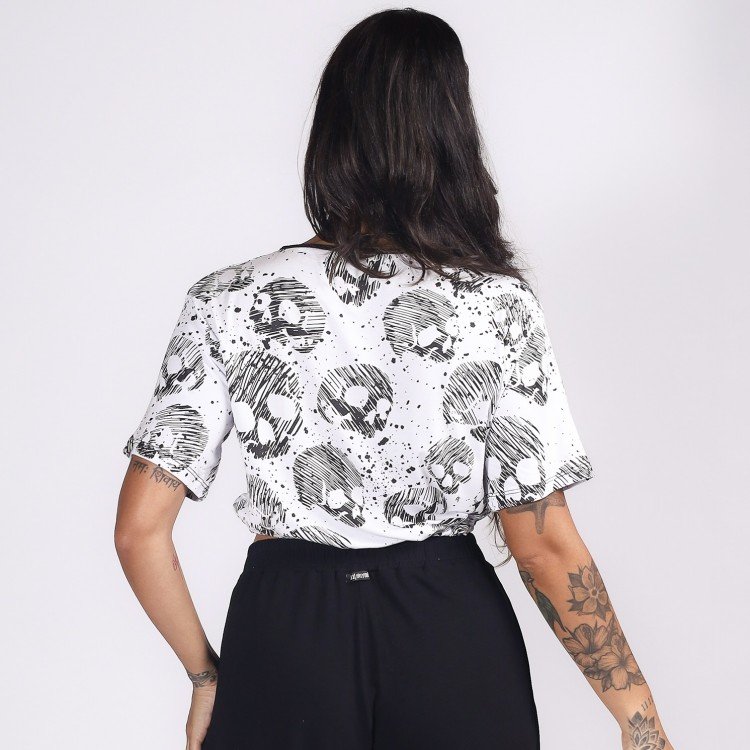 Blusa White Skull