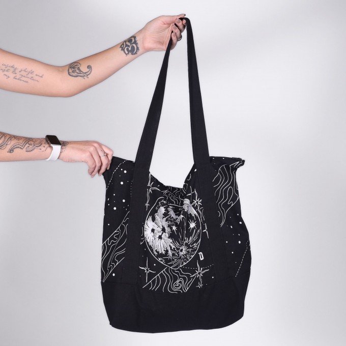 Ecobag Black Moon Space Deliriyou