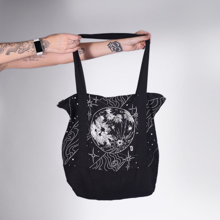 Ecobag Black Moon Space Deliriyou