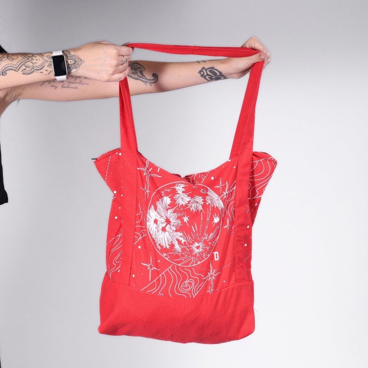 Ecobag Red Moon Space Deliriyou