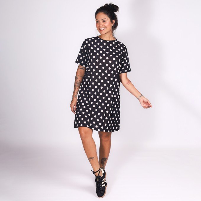 Vestido Poá T-shirt Deliriyou