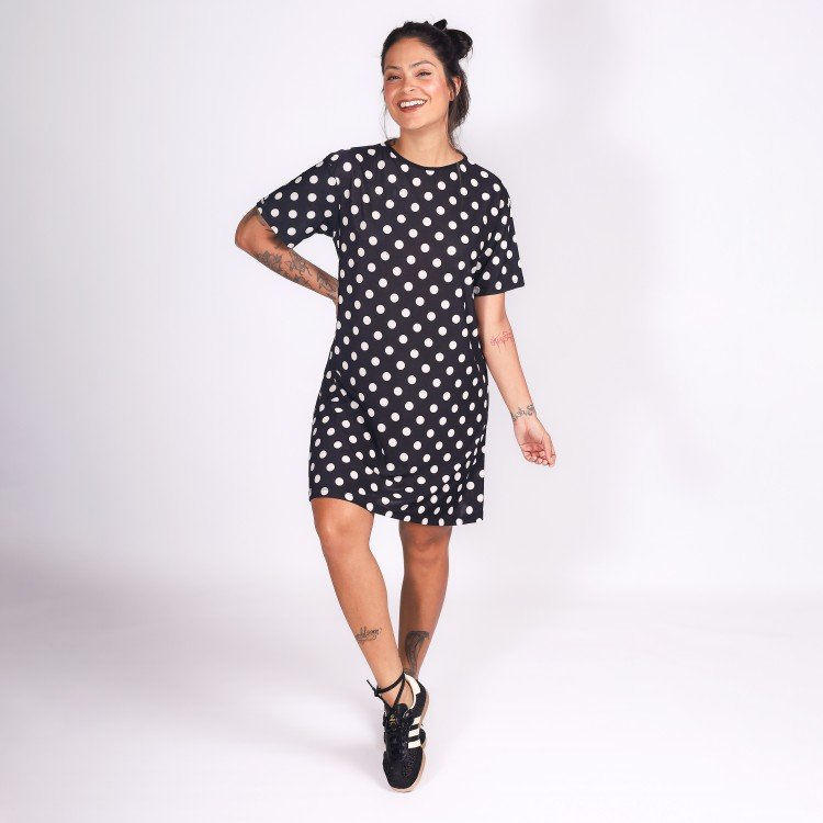 Vestido Poá T-shirt Deliriyou