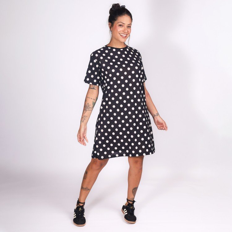 Vestido Poá T-shirt Deliriyou