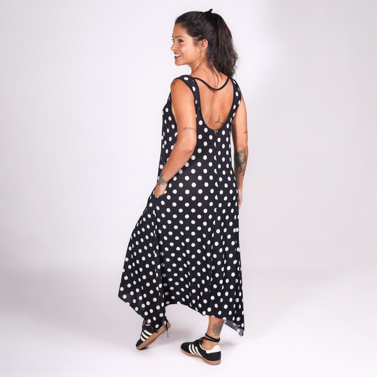 Vestido Poá Assimétrico Deliriyou