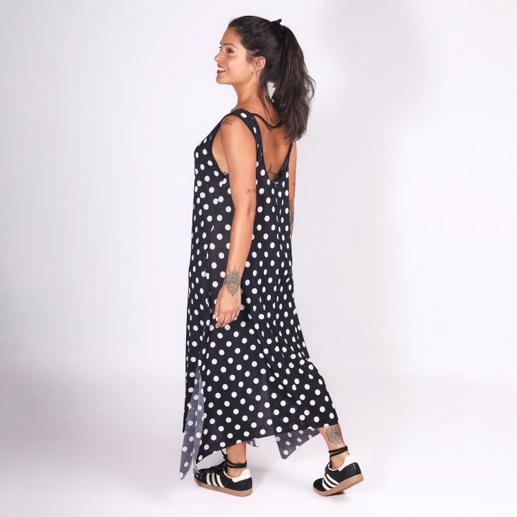 Vestido Poá Assimétrico Deliriyou