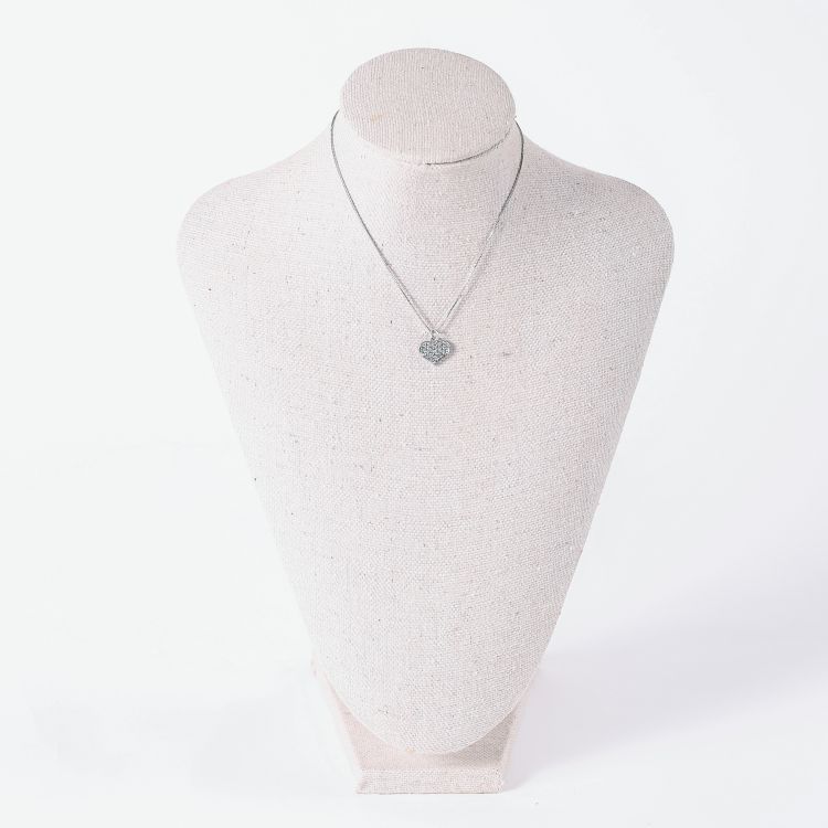 Colar Coração Strass