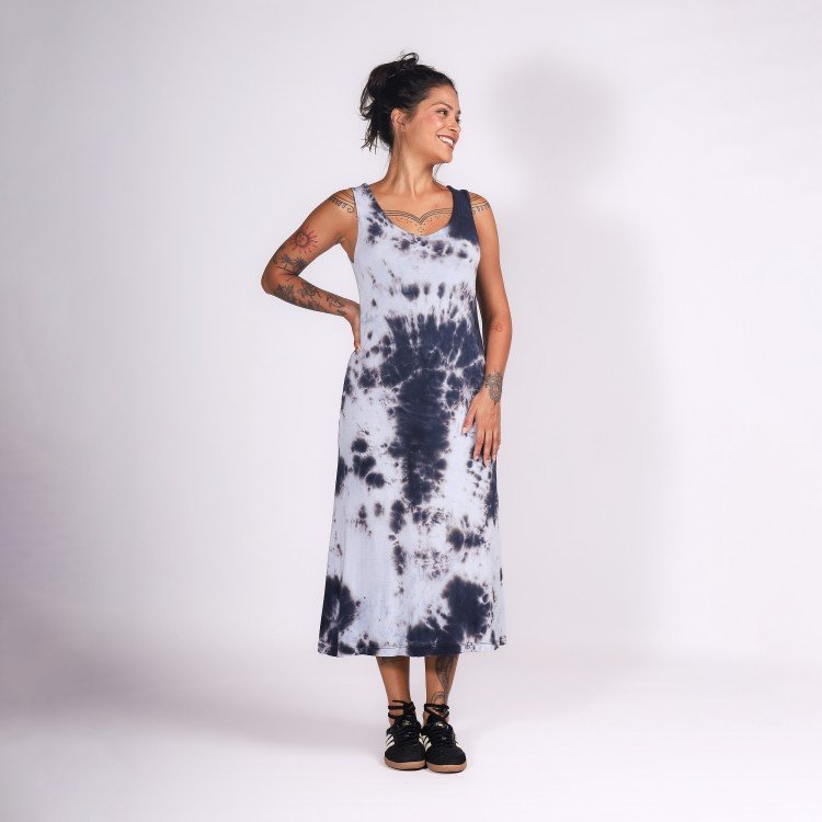 Vestido Tie Dye Midi