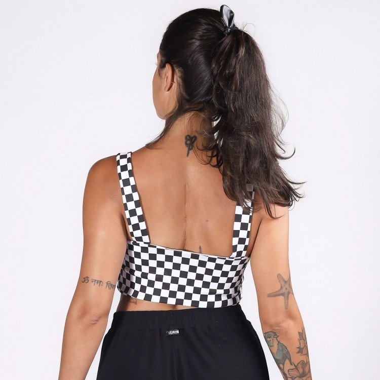 Cropped Top Checkerboard