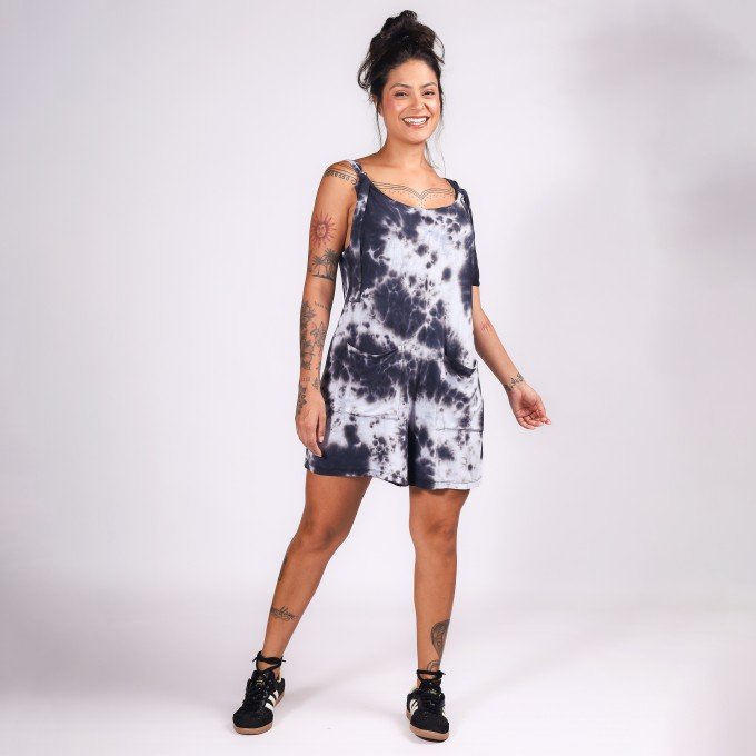 Jardineira Tie Dye Cool