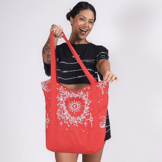 Ecobag Red Cosmic Sun D