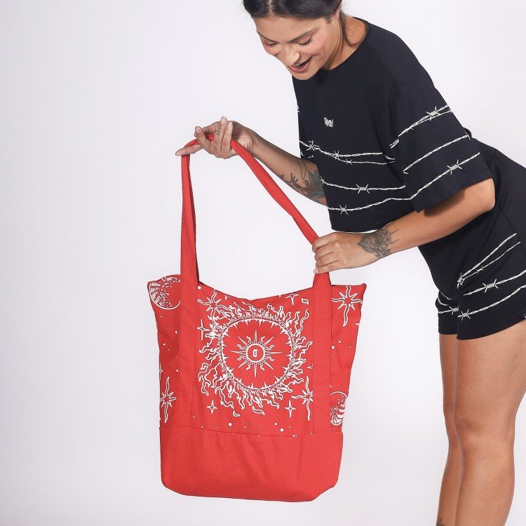 Ecobag Red Cosmic Sun D