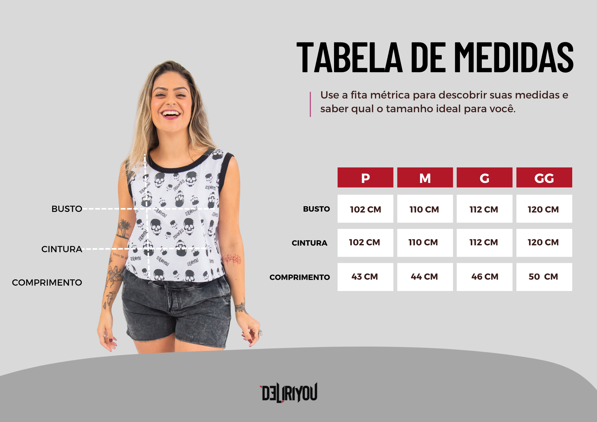 Tabela de medidas
