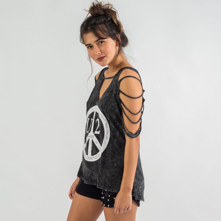 Blusa Estonada U2 Peace