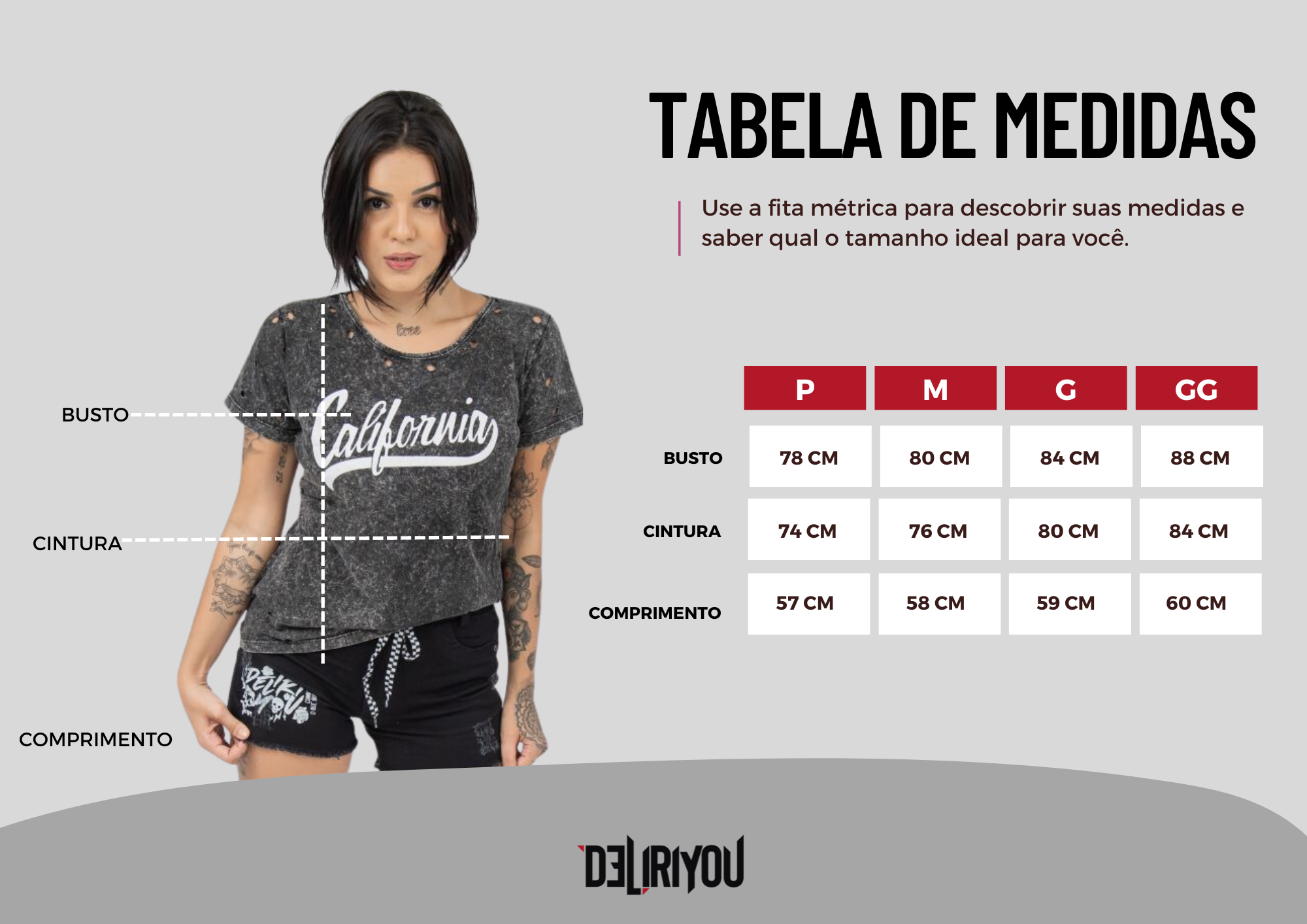 Tabela de medidas