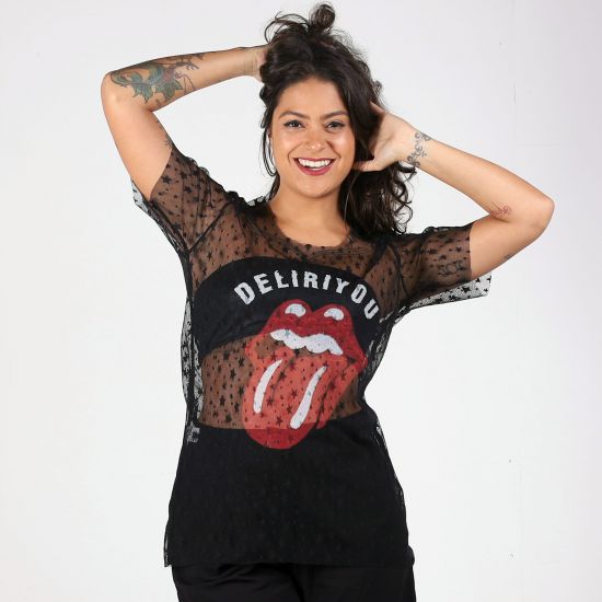 Blusa Boca Tule