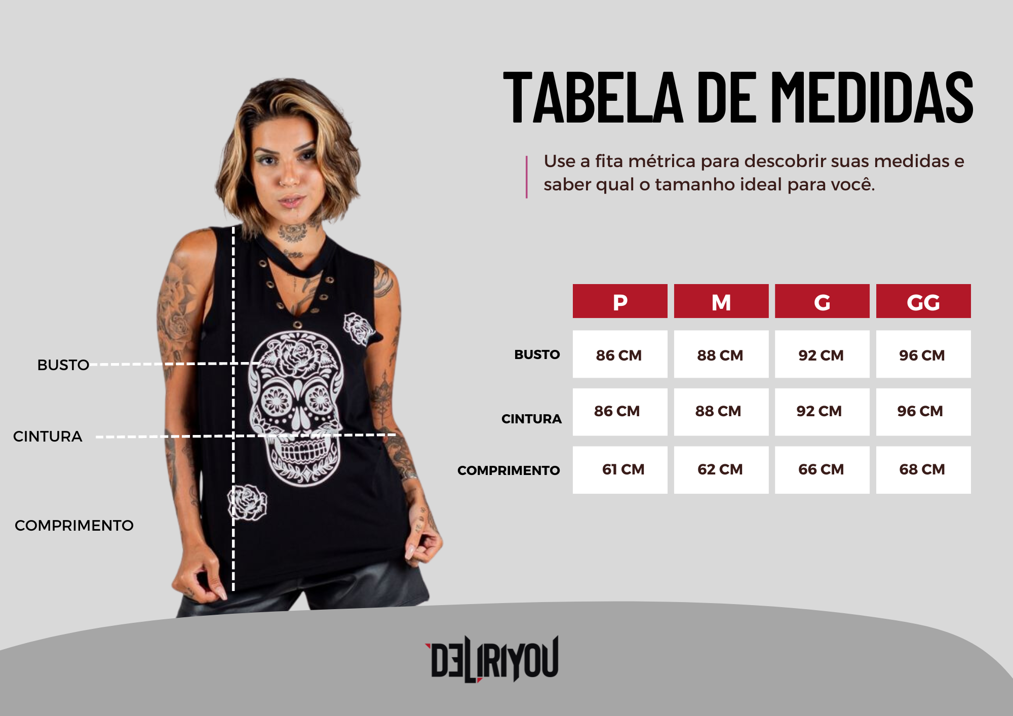 Tabela de medidas