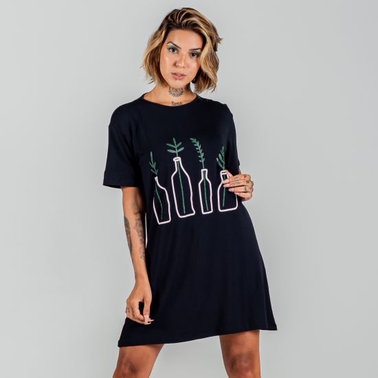 Vestido Max T-Shirt Bottles