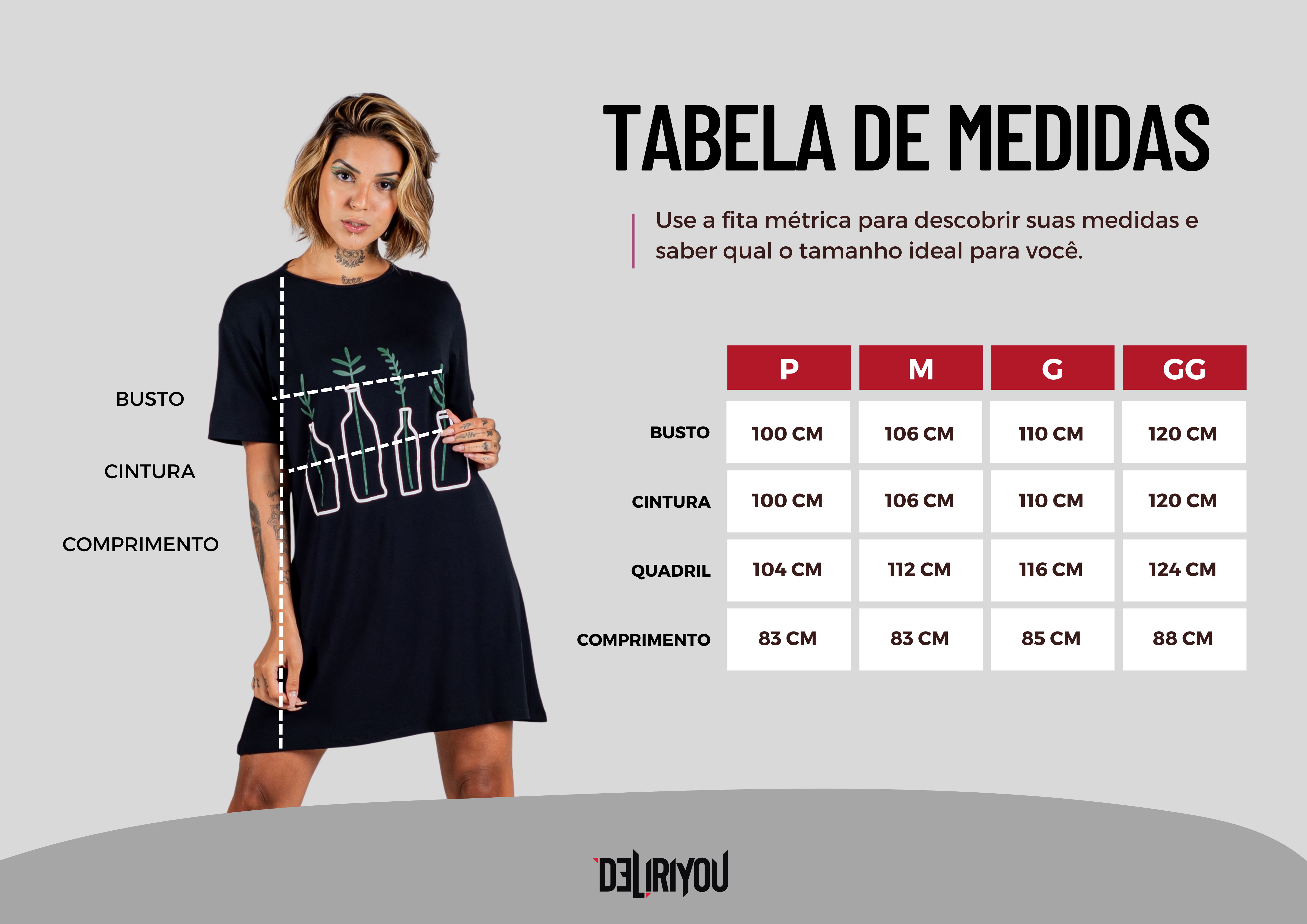 Tabela de medidas