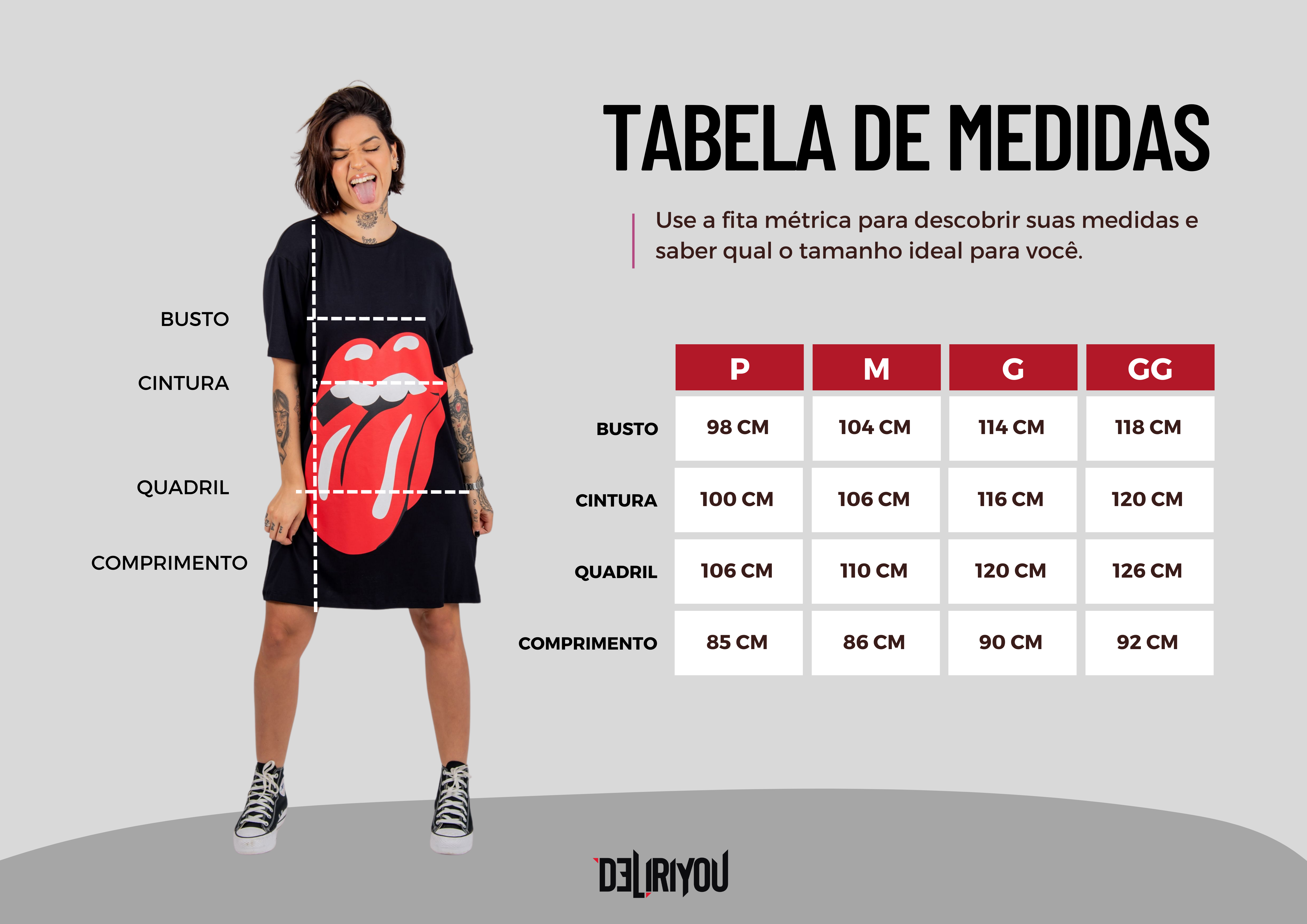 Tabela de medidas