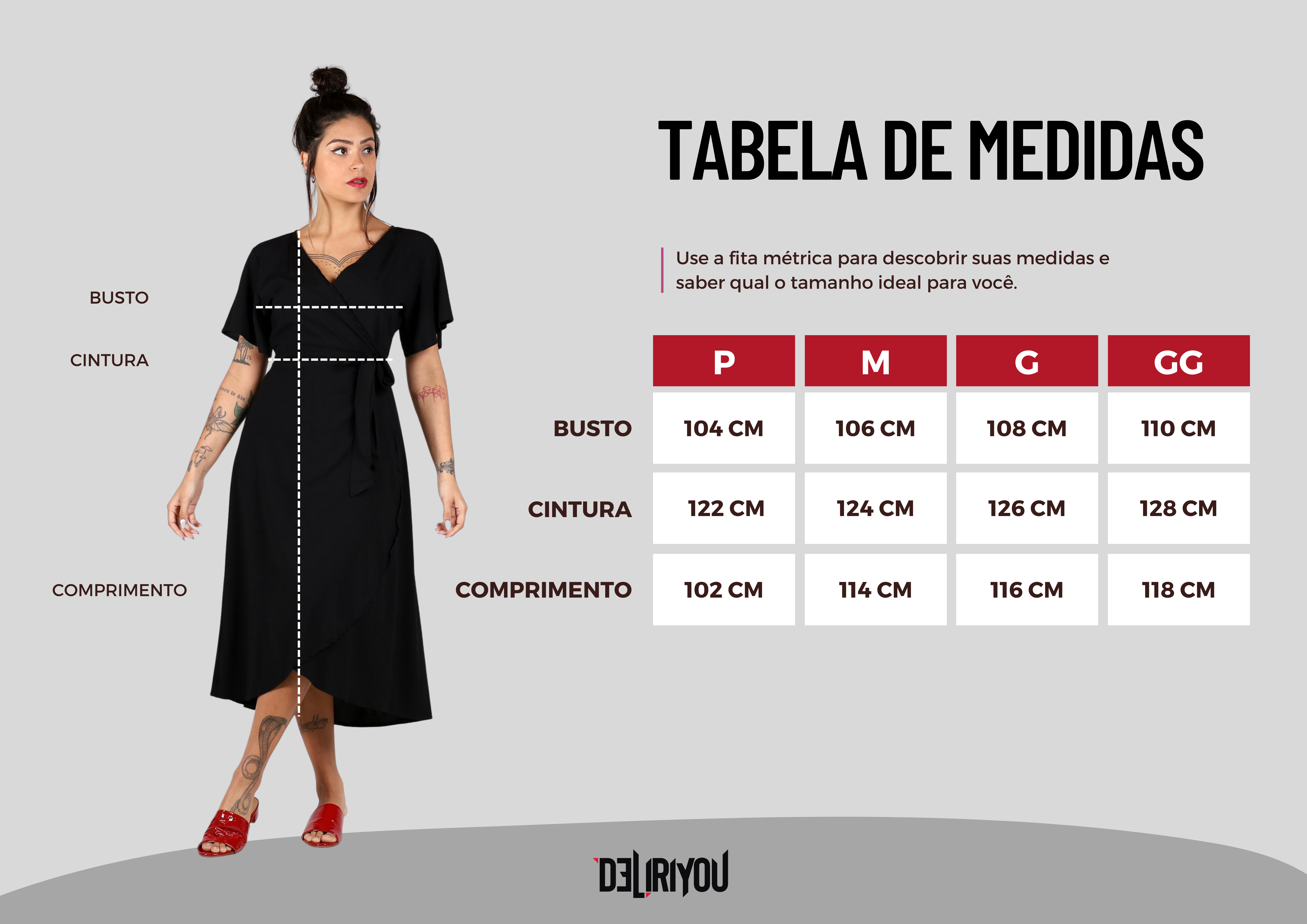 Tabela de medidas