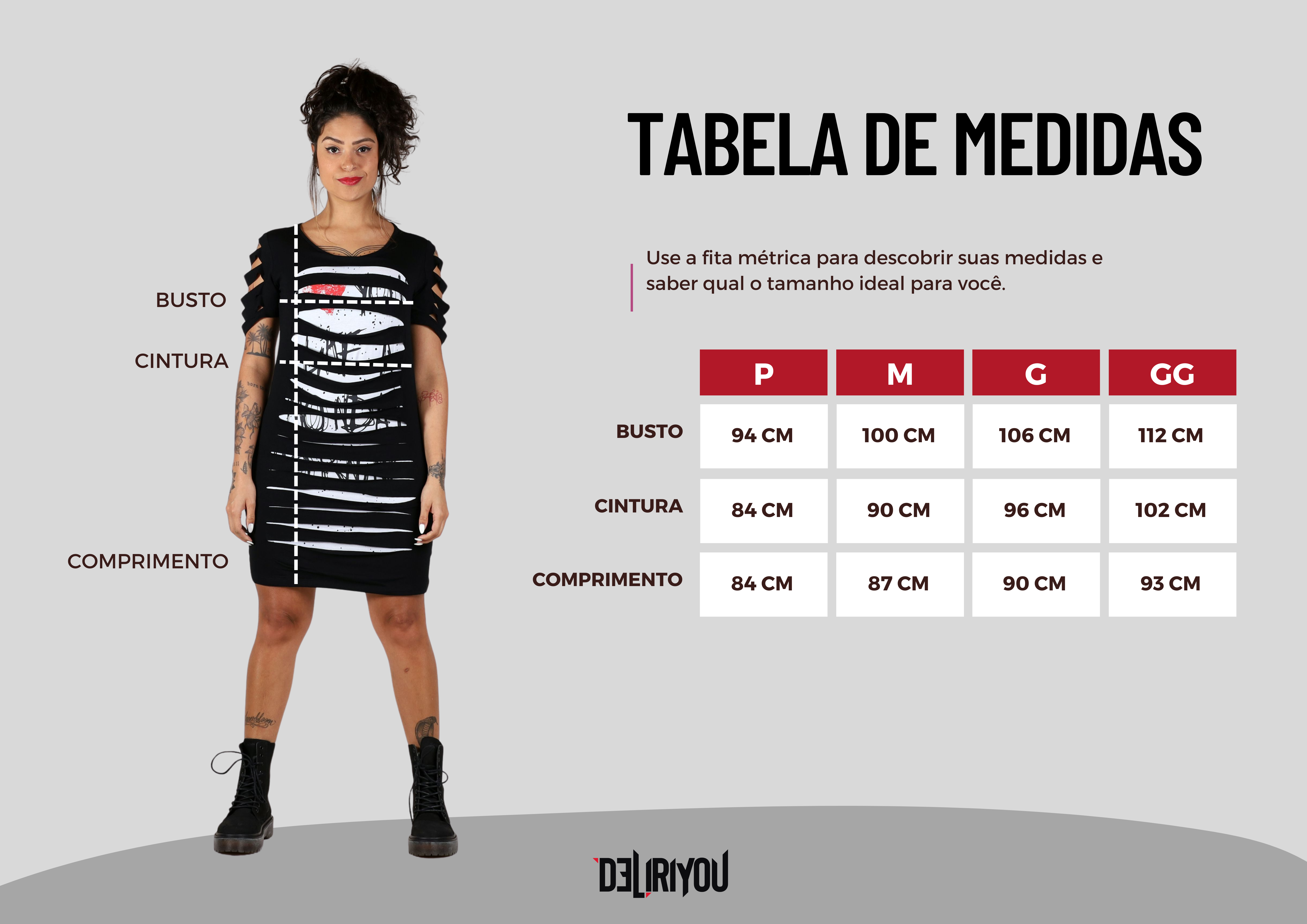 Tabela de medidas