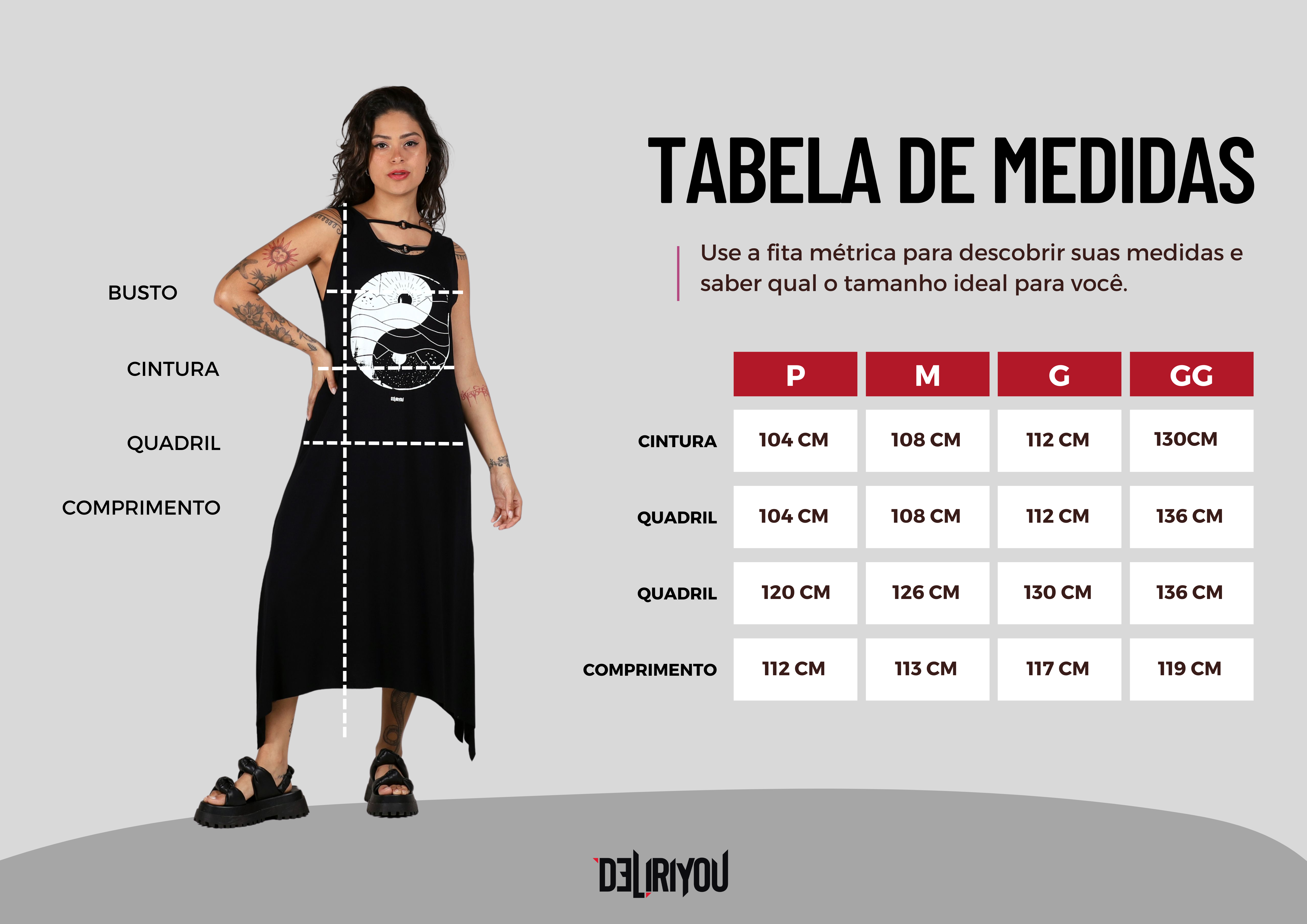 Tabela de medidas