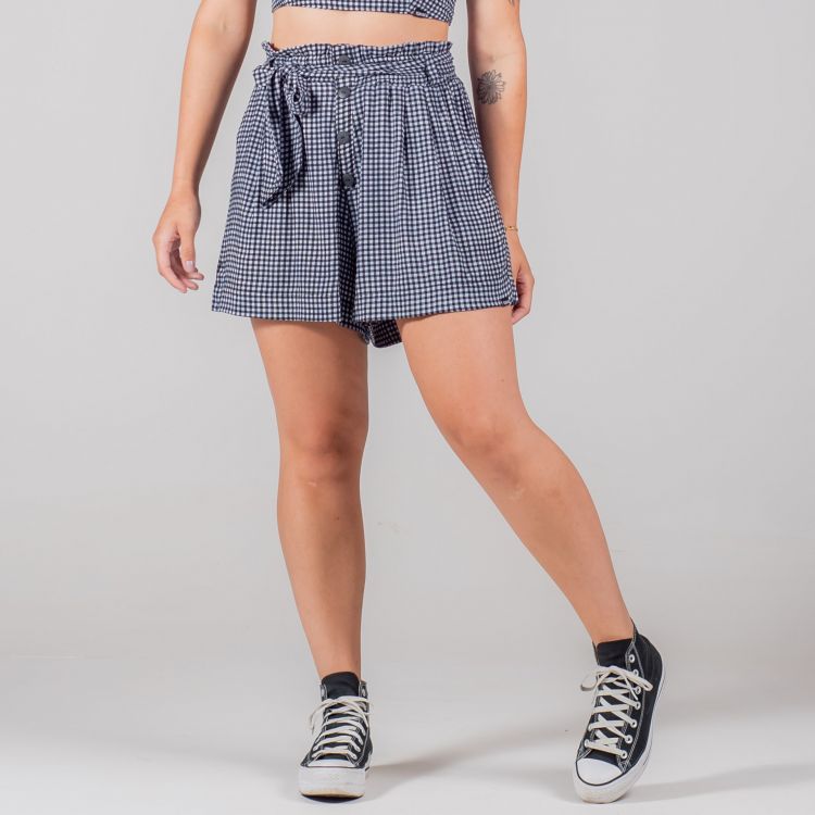 Short Xadrez Crocha