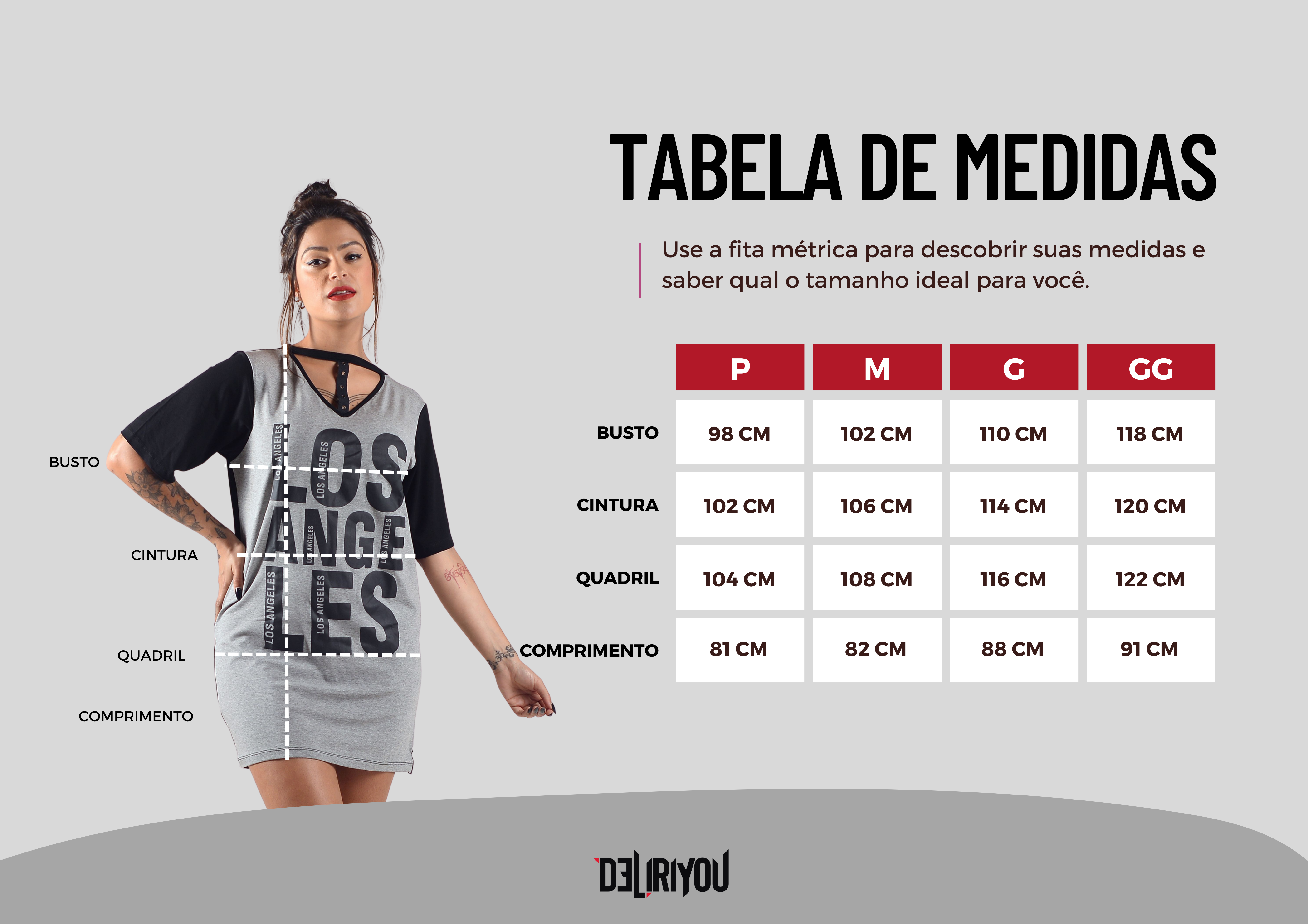 Tabela de medidas