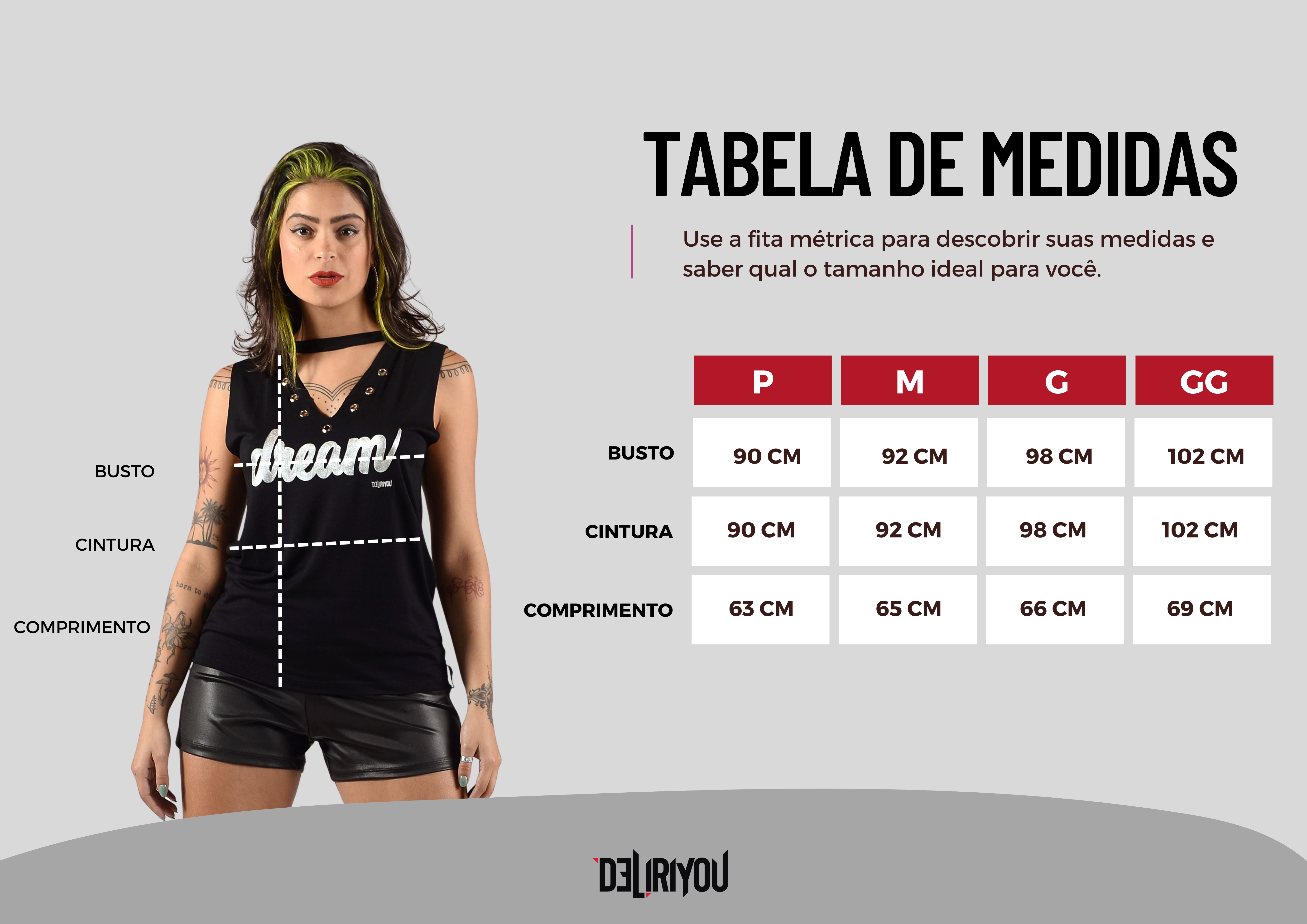 Tabela de medidas