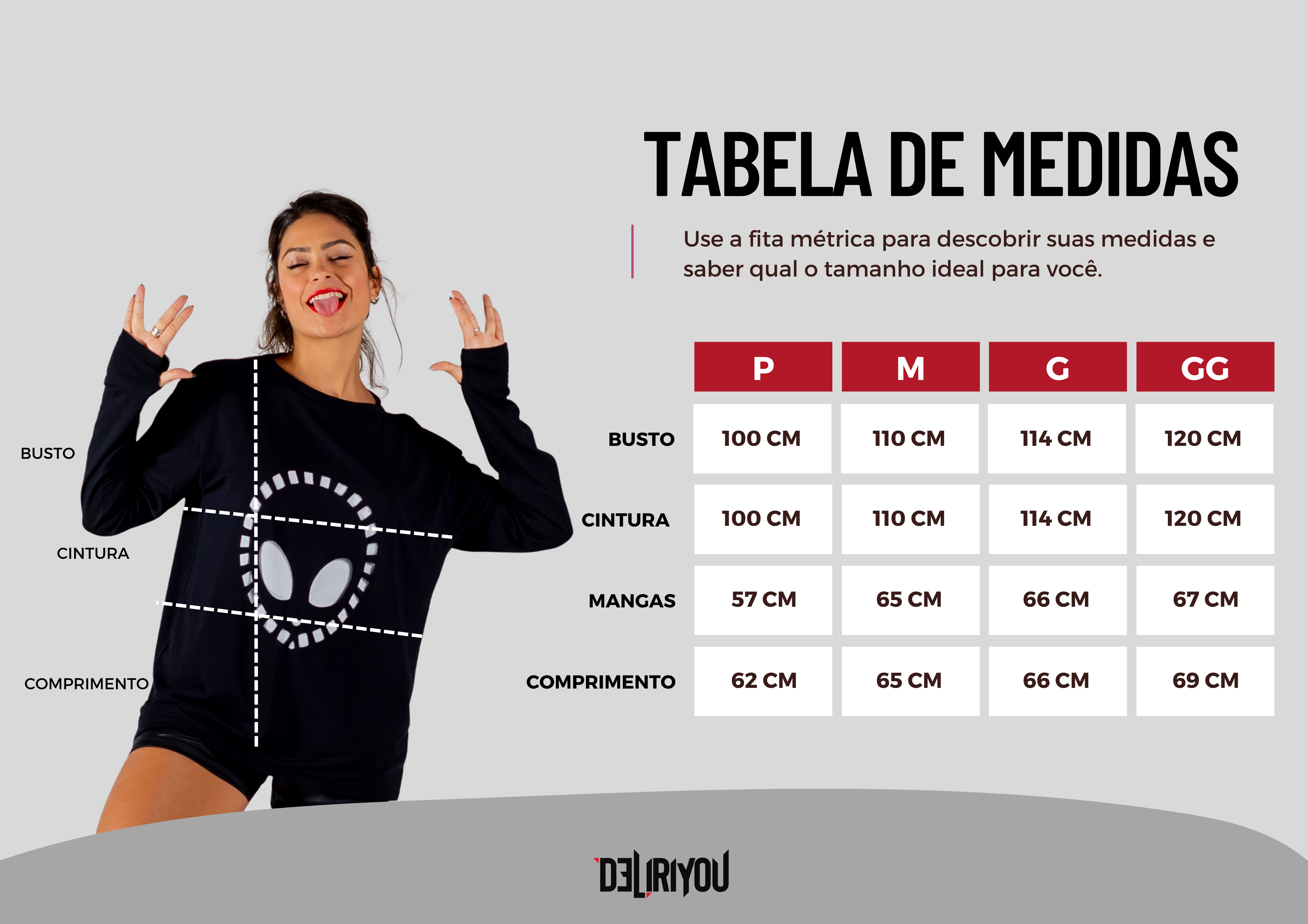 Tabela de medidas