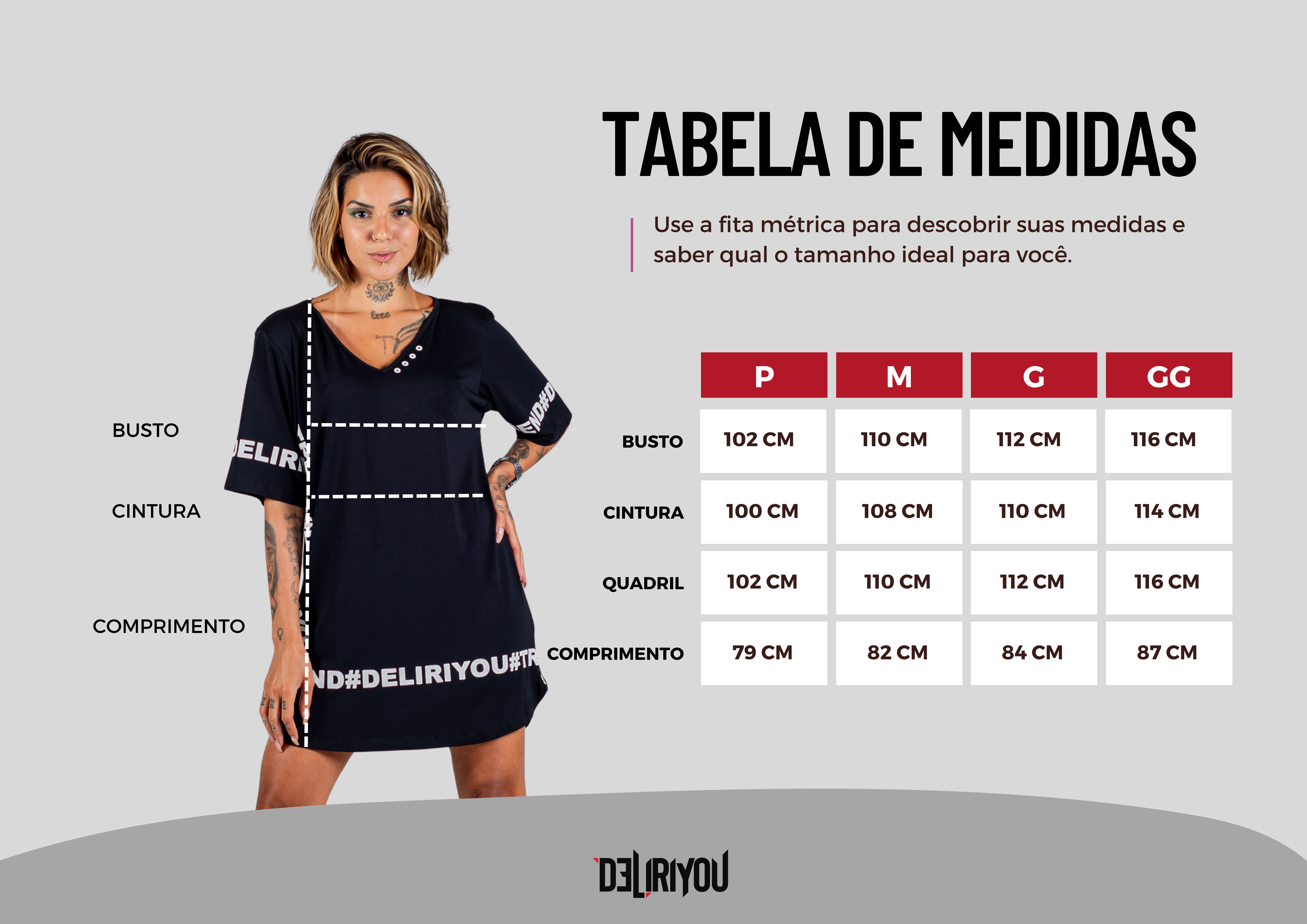 Tabela de medidas